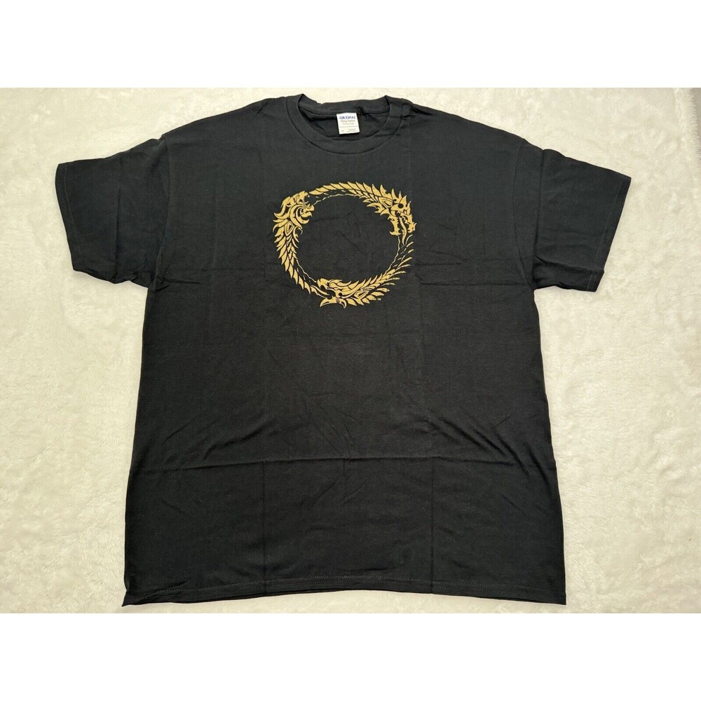Elder Scrolls Online Exclusive Limited Promo Ouroboros Dragon Gaming T-Shirt  XL